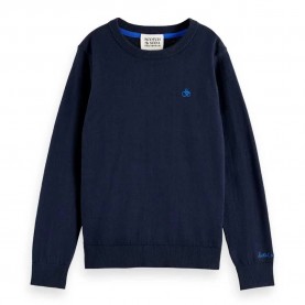 блуза,детски,блузи,scotch,&,soda,core,logo,regular,fit,sweatshirt,blue,(sky,captain)