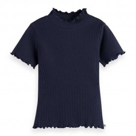 тениска,детски,тениски,scotch,&,soda,core,mock,ribbed,slim,fit,short,sleeve,t,shirt,blue,(sky,captain)