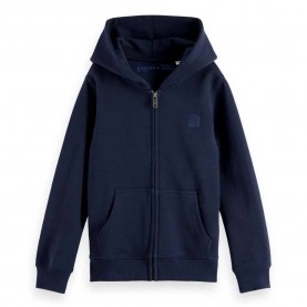 блуза,детски,блузи,scotch,&,soda,core,regular,fit,logo,badge,full,zip,sweatshirt,blue