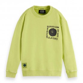 блуза,детски,блузи,scotch,&,soda,loose,fit,artwork,sweatshirt,green,glow,(green)