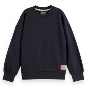 блуза,детски,блузи,scotch,&,soda,loose,fit,back,artwork,sweatshirt,black,(anthracite)