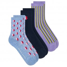 Чорапи Scotch & soda Non Terry crew socks 3 pairs - Multicolor (Light Blue / Pastel) чорапи,детски,чорапи,scotch,&,soda,non,terry,crew,socks,3,pairs,multicolor,(light,blue,pastel)