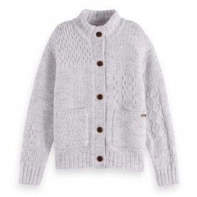 жилетка,детски,блузи,scotch,&,soda,patchwork,melange,alpaca,blend,cardigan,grey,(light,grey,melange)