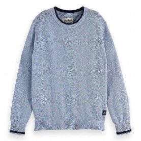 блуза,детски,блузи,scotch,&,soda,regular,fit,melange,sweater,grey,(faded,denim,melange)