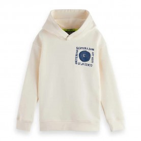 суичър,детски,блузи,scotch,&,soda,relaxed,fit,artwork,hoodie,eggnog,(beige)