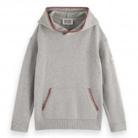 блуза,детски,блузи,scotch,&,soda,relaxed,fit,embroidered,hoodie,sweater,grey,(grey,melange)