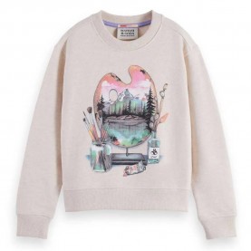 блуза,детски,блузи,scotch,&,soda,relaxed,fit,front,artwork,sweatshirt,beige,(eggnog,melange)