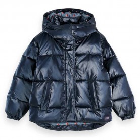 яке,scotch,&,soda,short,metallic,puffer,jacket,blue,(sky,captain)
