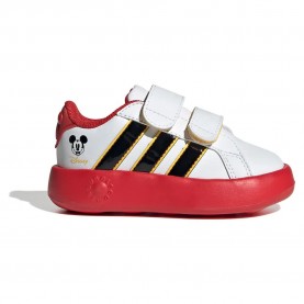 Детски маратонки Adidas X Disney Mickey Mouse Grand Court infant trainers - White (Cloud White / Core Black / Bold Gold) детски,маратонки,мъжки,маратонки,дамски,маратонки,adidas,x,disney,mickey,mouse,grand,court,infant,trainers,white,(cloud,white,co