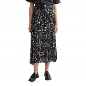 пола,дамски,поли,и,рокли,scotch,&,soda,crinkle,pleat,midi,skirt,black,(moon,gardening)