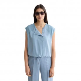 тениска,дамски,тениски,scotch,&,soda,drawstring,waisted,sleeveless,t,shirt,faded,denim,(blue)