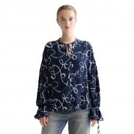 дамски,блузи,дамски,ризи,scotch,&,soda,easy,draw,string,cuffs,long,sleeve,blouse,blue,(ribbon,navy,aop)