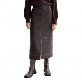 Пола Scotch & soda Faux Leather skirt - Grey (Chocolate Plum) пола,дамски,поли,и,рокли,scotch,&,soda,faux,leather,skirt,grey,(chocolate,plum)