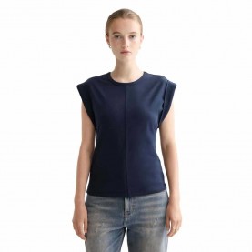 тениска,дамски,тениски,scotch,&,soda,fitted,rolled,up,sleeveless,t,shirt,blue,(sky,captain)