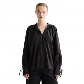 дамски,блузи,дамски,ризи,scotch,&,soda,lace,and,ties,long,sleeve,blouse,black,(meteorite)