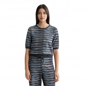 тениска,дамски,тениски,scotch,&,soda,lurex,jacquard,knitted,short,sleeve,t,shirt,charcoal,art,(grey)