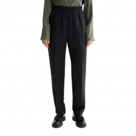 панталони,дамски,панталони,scotch,&,soda,maia,tapered,leg,jacquard,pants,black,(meteorite)