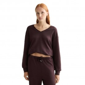 блуза,дамски,блузи,scotch,&,soda,modal,v,sweatshirt,brown,(chocolate,plum)