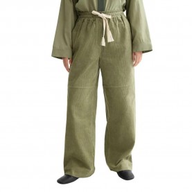 Панталони Scotch & soda Noa Wide Leg Fit Pull On high waist pants - Green (Oil Green) панталони,мъжки,панталони,дамски,панталони,scotch,&,soda,noa,wide,leg,fit,pull,on,high,waist,pants,green,(oil,green)