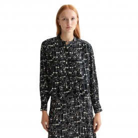 риза,с,дълъг,ръкав,дамски,блузи,дамски,ризи,scotch,&,soda,printed,pintuck,long,sleeve,shirt,moon,gardening
