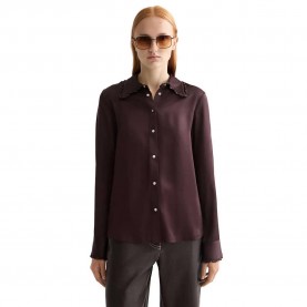 риза,с,дълъг,ръкав,дамски,блузи,дамски,ризи,scotch,&,soda,regular,fit,ruffle,long,sleeve,shirt,chocolate,plum