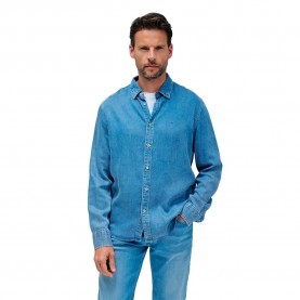 дънки,мъжки,ризи,salsa,jeans,21010199,regular,fit,shirt,light,wash,(blue)