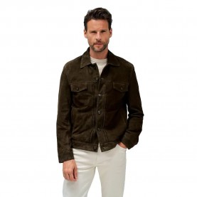 яке,мъжки,якета,salsa,jeans,21010231,regular,fit,leather,jacket,dark,green,(green)