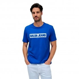 тениска,мъжки,тениски,salsa,jeans,21010258,slim,fit,t,shirt,medium,blue,(blue)