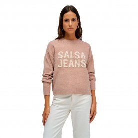 блуза,дамски,пуловери,дамски,плетени,дрехи,salsa,jeans,21010453,regular,fit,sweater,medium,beige,v4