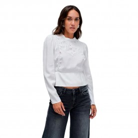 дънки,дамски,блузи,дамски,ризи,salsa,jeans,21010477,slim,fit,blouse,light,pearl,v2