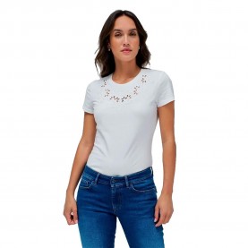 тениска,дамски,тениски,salsa,jeans,21010492,slim,fit,t,shirt,light,pearl,(white)