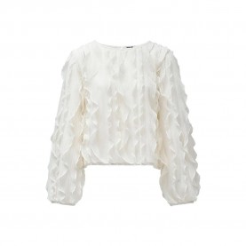 блуза,дамски,пуловери,дамски,плетени,дрехи,salsa,jeans,frill,regular,fit,sweater,light,pearl