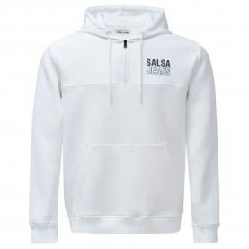 блуза,мъжки,пуловери,salsa,jeans,scuba,regular,fit,hoodie,sweater,white