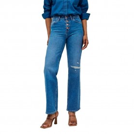 дънки,дамски,панталони,salsa,jeans,true,destroyed,straight,fit,jeans,medium,wash,(blue)