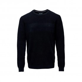 блуза,мъжки,пуловери,salsa,jeans,waffle,regular,fit,sweater,black
