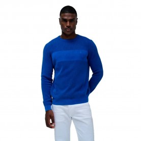 блуза,мъжки,пуловери,salsa,jeans,waffle,regular,fit,sweater,medium,blue,(blue)