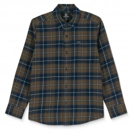 риза,с,дълъг,ръкав,детски,ризи,volcom,caden,plaid,long,sleeve,shirt,navy