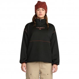 блуза,дамски,блузи,volcom,hydro,half,zip,sweatshirt,black