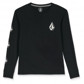 тениска,мъжки,тениски,дамски,тениски,volcom,iconic,stone,gid,long,sleeve,t,shirt,black,(black)