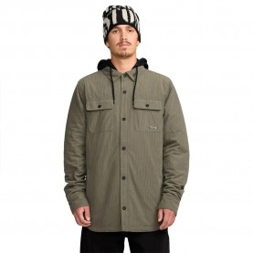 Volcom Kenson Insulated overshirt - Green (Military) мъжки,якета,дамски,якета,и,палта,volcom,kenson,insulated,overshirt,green,(military)
