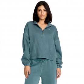 Блуза Volcom Stone Soft half zip sweatshirt - Green / Blue (Emerald Green) блуза,дамски,блузи,volcom,stone,soft,half,zip,sweatshirt,green,blue,(emerald,green)