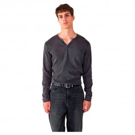 тениска,мъжки,тениски,дамски,тениски,balmohk,henley,washed,long,sleeve,t,shirt,black,(black,black)