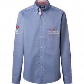 риза,с,дълъг,ръкав,мъжки,ризи,façonnable,1950,long,sleeve,shirt,naval,blue