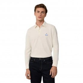 мъжки,блузи,с,яка,façonnable,bird,pima,long,sleeve,polo,white,(off,white)
