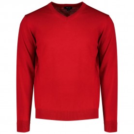 блуза,мъжки,пуловери,façonnable,merino,v,neck,sweater,red,(berry,red)
