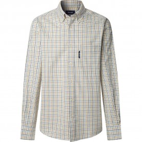 карирана,риза,мъжки,ризи,façonnable,multi,check,long,sleeve,shirt,flax,yellow
