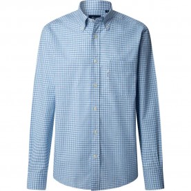 риза,с,дълъг,ръкав,мъжки,ризи,façonnable,vichy,long,sleeve,shirt,blue,(dark,denim,blue)