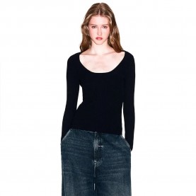 блуза,дамски,пуловери,дамски,плетени,дрехи,armani,exchange,xw001310,af10352,sweater,black,(black)