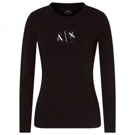 Тениска Armani exchange XW001378_AF16294 long sleeve T-shirt - Black (Black) тениска,мъжки,тениски,дамски,тениски,armani,exchange,xw001378,af16294,long,sleeve,t,shirt,black,(black)