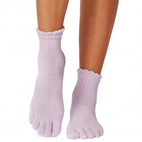 чорапи,дамски,чорапи,toesox,pilates,grip,mellody,scallop,f,t,socks,purple,(soft,lavender)